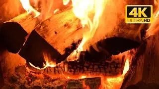 🔥 The BEST Burning Fireplace (10 HOURS) with Crackling Fire Sounds (NO MUSIC) 4K UHD