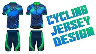 Cycling Jersey Design in Illustrator – Mockup