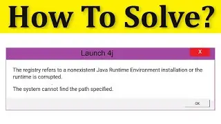 Fix The Registry Refers to a Nonexistent Java Runtime Environment Installation Error Windows 10/8/7