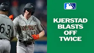 Kjerstad's monster night at the plate for Norfolk! | MiLB Highlights