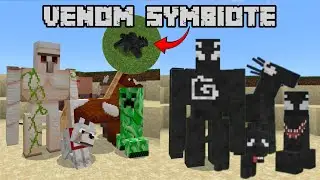 VENOM SYMBIOTE Addon in Minecraft PE 1.21