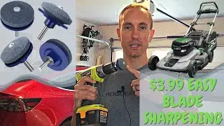 EASIEST Way to Sharpen a Lawn Mower Blade 🔪 | ONLY $3.99