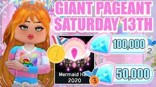 GIANT PAGEANT EVENT! Come Win A MERMAID HALO, HUGE DIAMONDS PRIZES & MORE! 🏰 Royale High Pageant