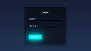 Create A Login Form With A Light Button With HTML & CSS