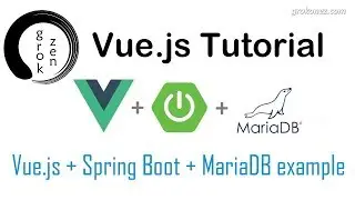 Vue.js + Spring Boot example | Spring Data JPA + REST + MariaDB CRUD