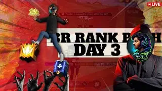 BR Rank Push 🤯 | Solo Vs Squad 💀🗿| Day 3 Platinum to Master 🏆#livestream #freefire