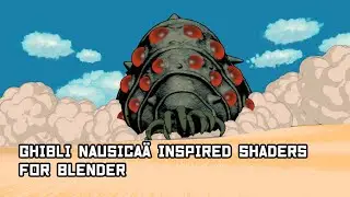 Tutorial: Ghibli Nausicaä inspired shaders in blender [inktober edition]