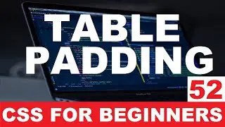 CSS Tutorial 52 : Table padding