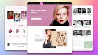 How to Create a Makeup Website - How to Make a Website for a Beauty Salon HTML CSS Javascript