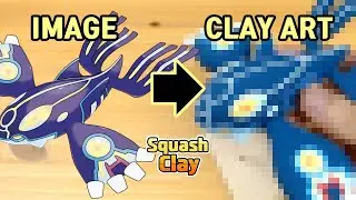 Sculpting Primal Kyogre Water-type Legendary Pokémon Clay art