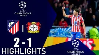 Atlético Madrid vs Bayer Leverkusen 2-1 Resumen y Goles | Liga de Campeones de la UEFA 2024