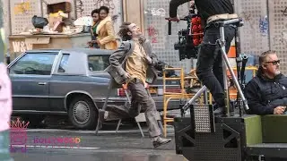 Joaquin Phoenix filming The JOKER 2 in Los Angeles