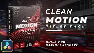 Clean Motion Titles for Davinci Resolve