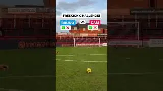 Freekick Challenge vs Bruno Fernandes 🔥🔥 #shorts #football #freekicks