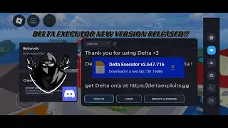 [NEW] Delta Executor New Update Released | Version v2.647.716 DELTA BEST EXECUTOR MOBILE ROBLOX!?