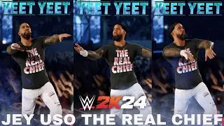 WWE2K24 Jey Uso The Real Chief Attire | The Bloodline Reunion 🔜 YEET !