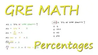GRE Math - Arithmetic Properties Example 1 - Simple Percentages