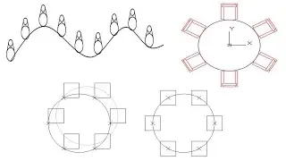 How To Use Polar array, Path array and Rectangular array commands of AutoCAD | 3D Array in autocad