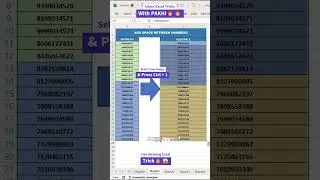 Add Space Between Numbers🔥😱 | OMG😱Most Useful MS Excel Tricks 