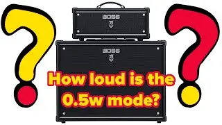 Boss Katana amp 0.5 watt mode: how loud is it?