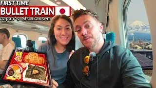 Riding the BULLET TRAIN for the First Time in Japan! (Shinkansen & Bento Lunch Experience)