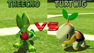 Pokemon battle revolution - Treecko vs Turtwig