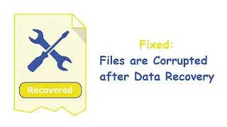 Fixed: Files are Corrupted after Data Recovery in Windows