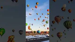 Timelapse of the Mass Ascension at the Balloon Fiesta #timelapse #balloonfiesta