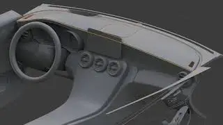 Timelapse Modelling: Mercedes c63s - Interior