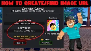 how to create and find image URL for Roblox Project New World Crew Creation