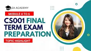 CS001 Final Preparation 2022 | CS001 Short Lecture Final  | CS001 Important Topics Final Term 2022