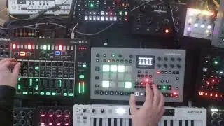 End of 2023 -Three song set // MX-1 Analog Rythm Analog Four Octatrack Digitone Zen delay tb-303