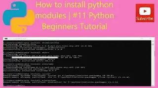 How to install python modules numpy pandas keras matplotlib tensorflow in windows  