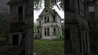 abandoned Queen Anne house