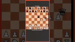 Famous 2-move checkmate : Fool's Mate