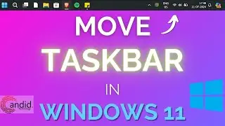 How to move taskbar in Windows 11? | Candid.Technology