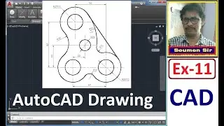 AutoCAD Drawing for Beginners Students || AutoCAD practice drawings ||  AutoCAD Tutorial