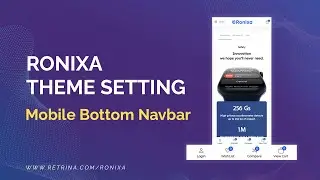 How to Add Mobile Bottom Navbar in Ronixa