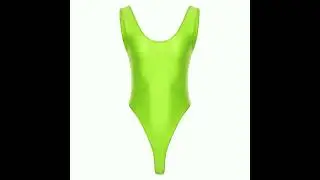 Men's Swimwear Glossy Backless Bodysuit High Cut Sleeveless Leotard One-piece Swimsuit for Man