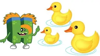 Learn Sizes Biggest to Smallest with Cute Little Ducks | ABC Monsters | Play & Learn Video for Kids