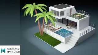 How to model a house in Maya | Speed Modeling  in Autodesk maya