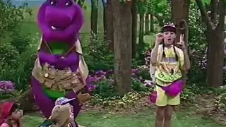 Barney Song : Little Cabin in the Forrest Green (Campfire Sing-along)