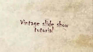 Vintage slide show animation in after effects || after effects tutorial