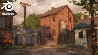 Made with Blender - Village 3D Environment - Timelapse