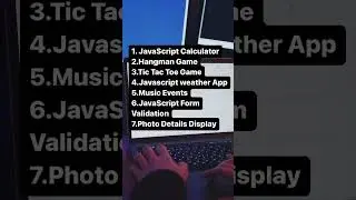 JavaScript Projects For Begineers #programming #javascript #shortsvideo