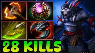 28 Kills + Ultra Kills Ursa Dota 2 Carry Safelane Monster Pro Gameplay Build Guide 7.36