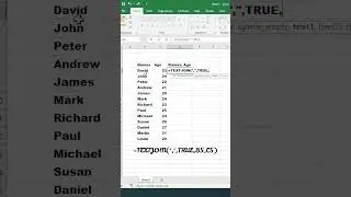 How to use TextJoin in Excel