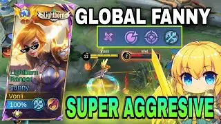 FANNY FASTHAND!! SUPER AGGRESSIVE TOP GLOBAL GAMEPLAY | MLBB