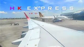 HK EXPRESS take off at Kaohsiung int'l airport (UO131)