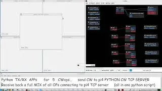 Headless Raspberry Pi 4 operating as a TCP OPUS 2-way Audio over iP CW audio QSO server using PYTHON